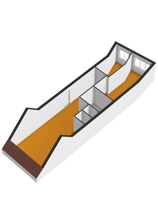Floorplan - Dorpsstraat 114C, 4711 EL St. Willebrord